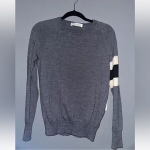 TKEQ Armband Slate Color Small Women’s Equestrian Sweater - 100% Merino Wool